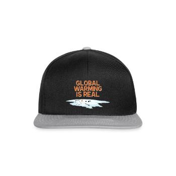 LE RÉCHAUFFEMENT CLIMATIQUE EST RÉEL - Casquette snapback - noir/gris - Devant