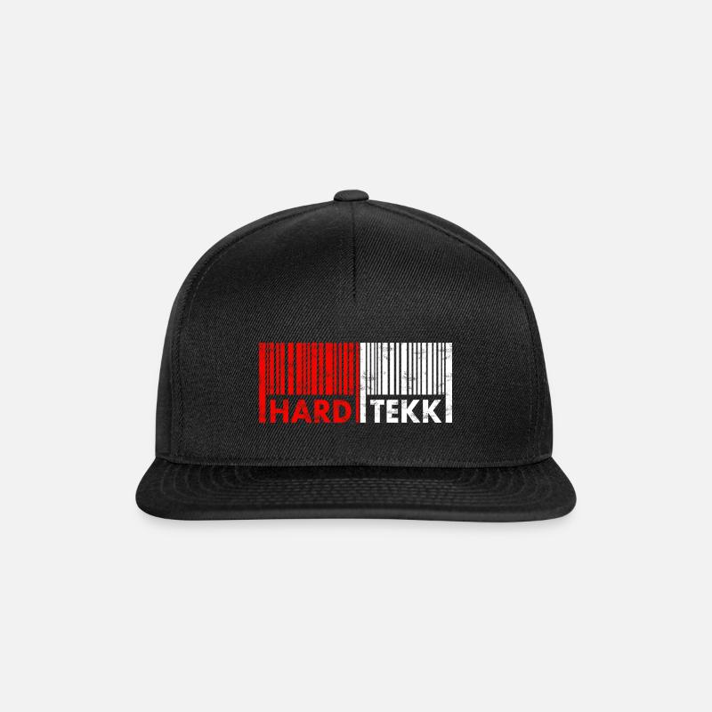 Hardtekk - Snapback Cap - Schwarz/Schwarz