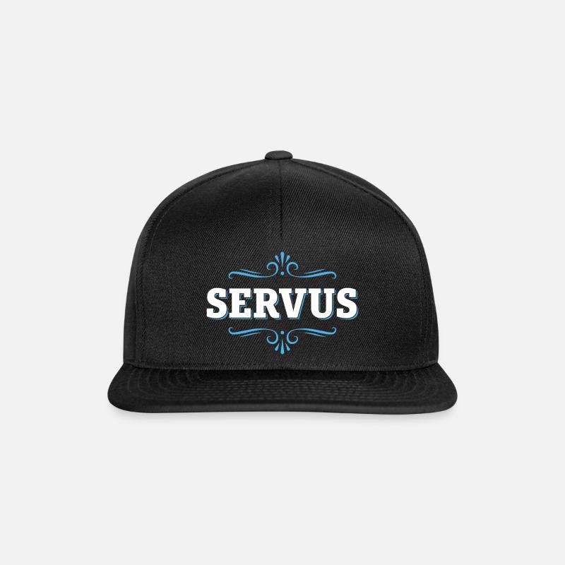 SERVUS - Snapback Cap - Schwarz/Schwarz