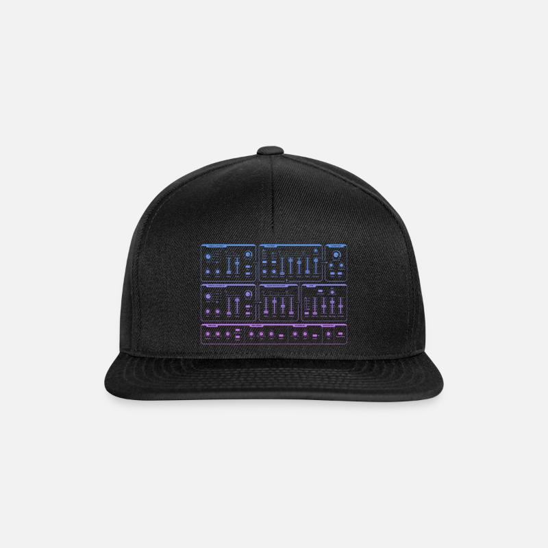 Synthétiseur | Gradient Synth - Casquette snapback - noir/noir