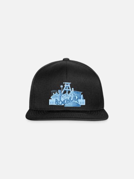 Bochum - Snapback Cap - Schwarz/Schwarz