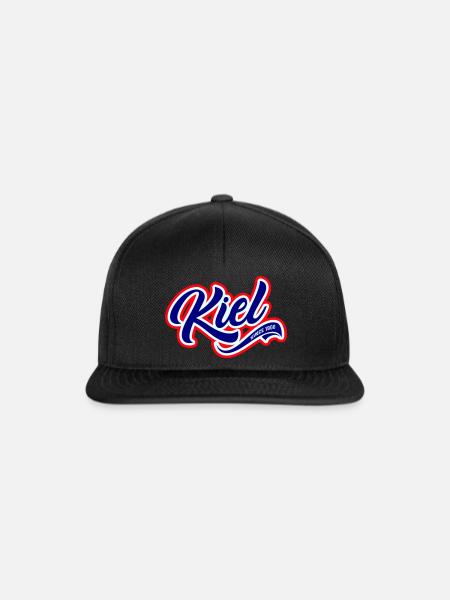 KIEL - Snapback Cap - Schwarz/Schwarz