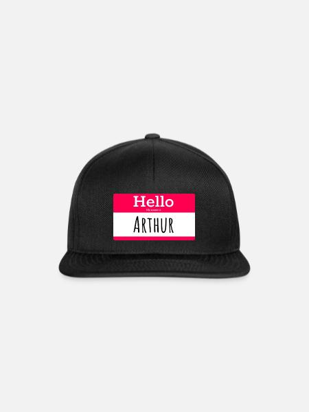 ARTHUR - Snapback Cap - Schwarz/Schwarz