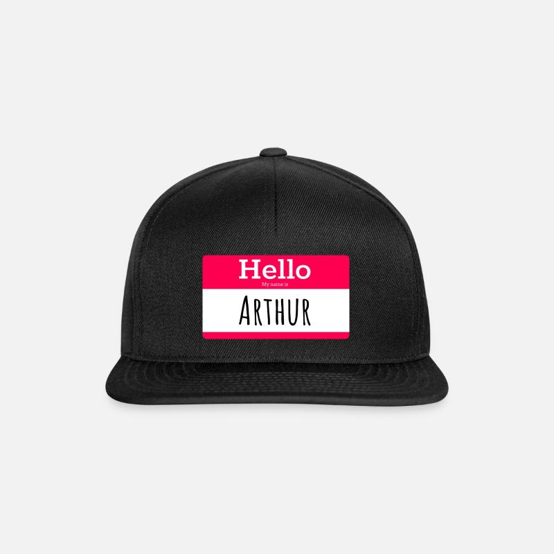 ARTHUR - Casquette snapback - noir/noir