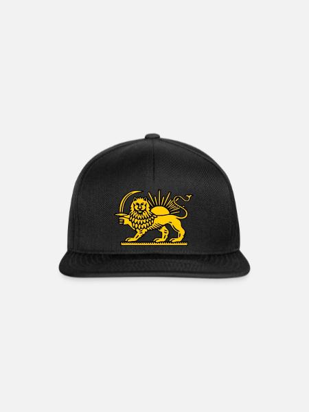 Iran löwe - Snapback Cap - Schwarz/Schwarz