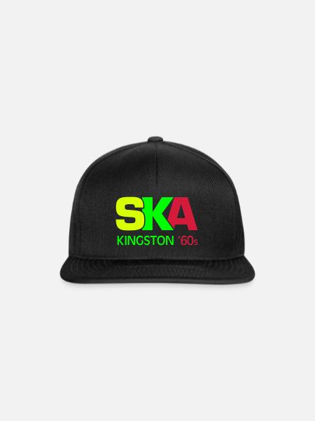 SKA - Snapback Cap - Schwarz/Schwarz