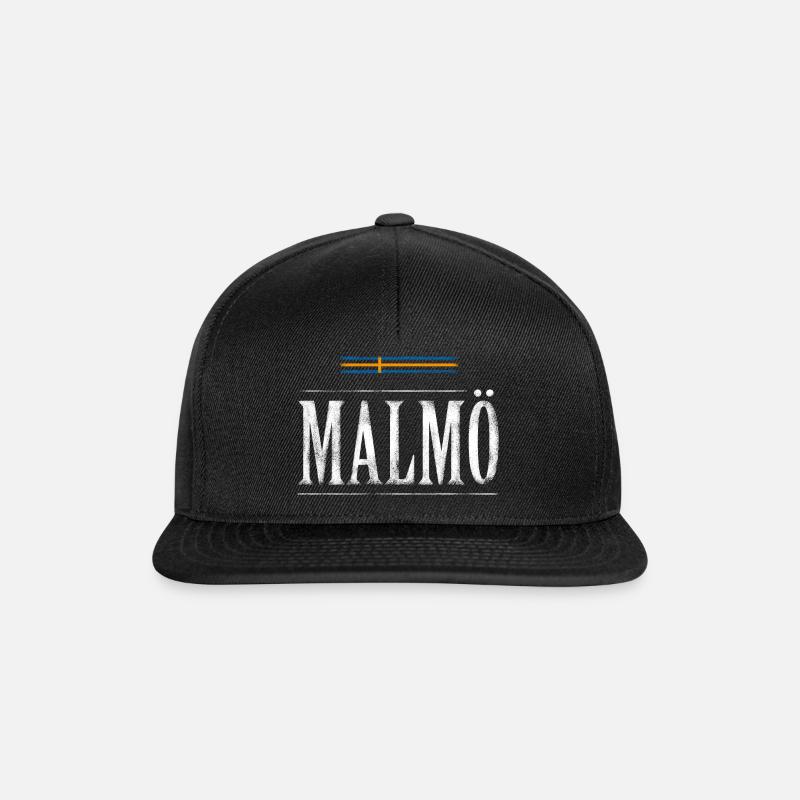 Malmö - Snapback Cap - Schwarz/Schwarz