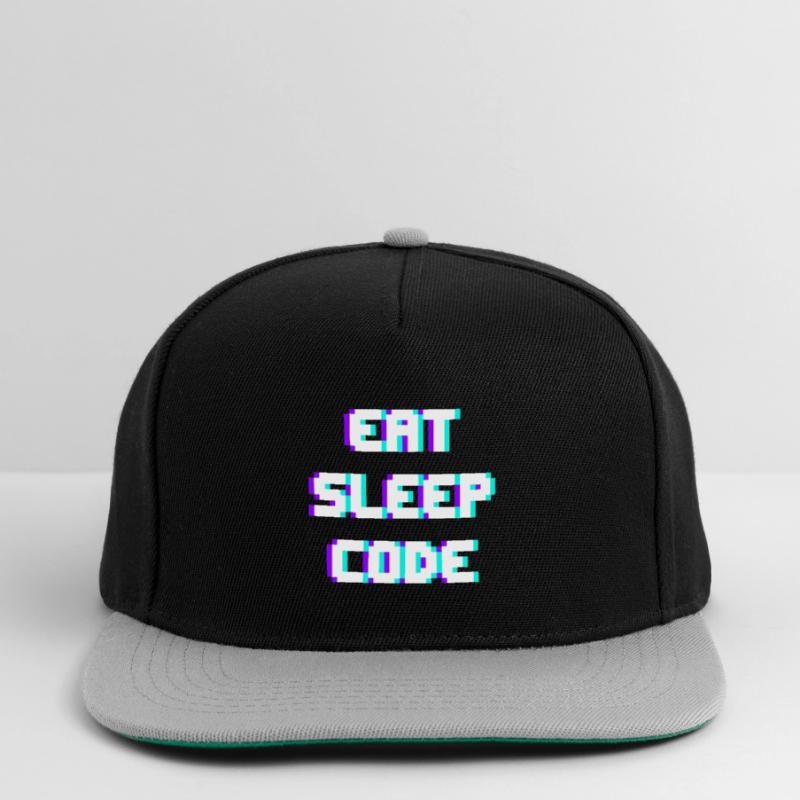 EAT SLEEP CODE Programmierer Coder Motto Snapback Cap