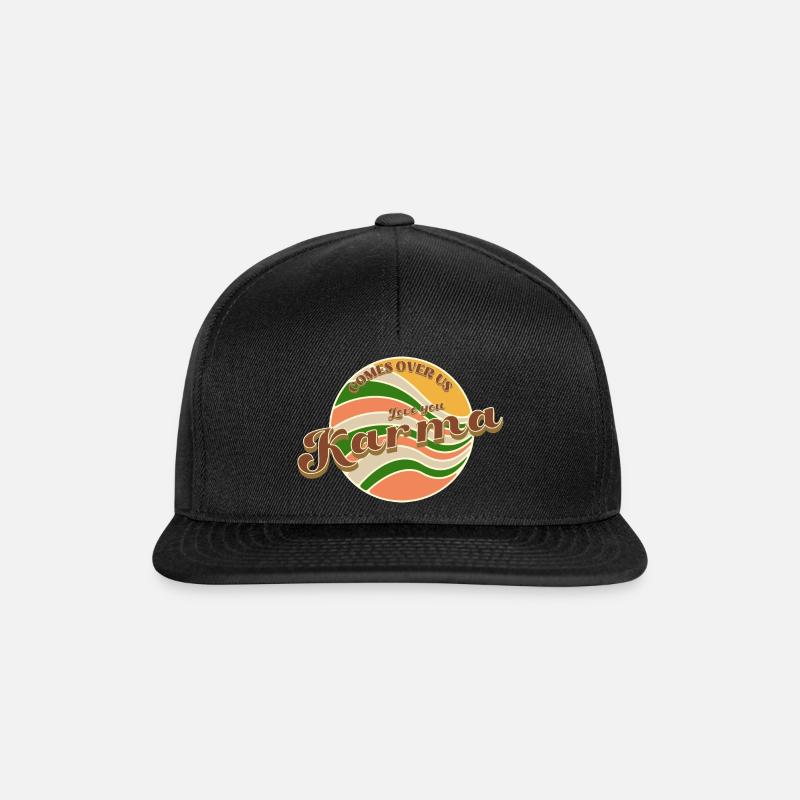Karma - Snapback Cap - Schwarz/Schwarz