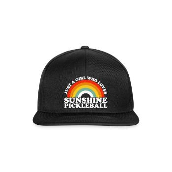 Just A Girl Who Loves Sunshine And Pickleball - Snapback Cap - black/black - Front