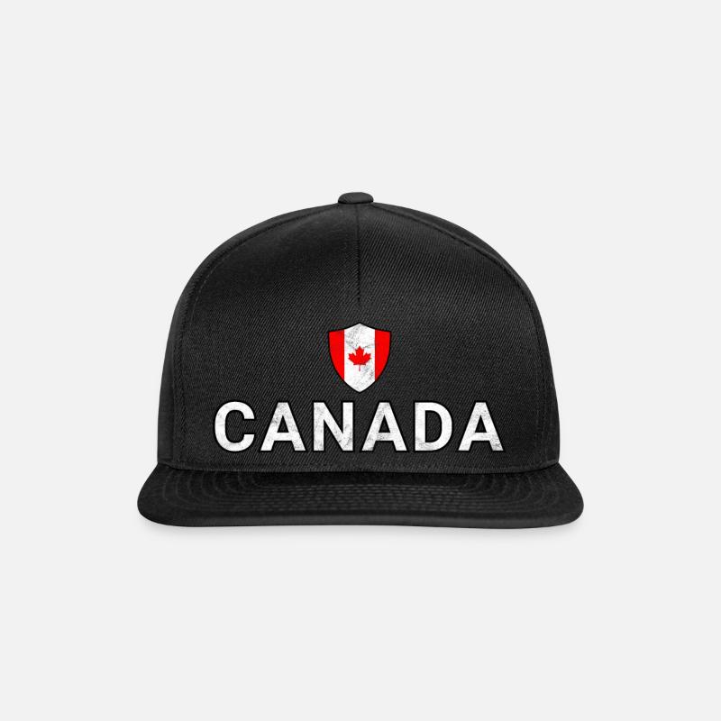 Kanada - Snapback Cap - Schwarz/Schwarz
