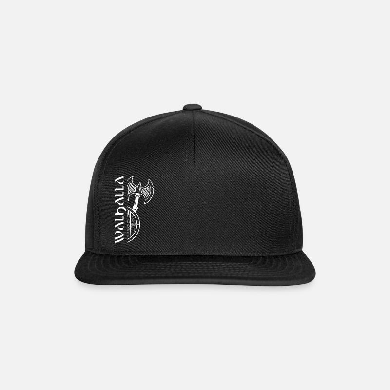 Valhalla Viking Vikings Bjoern Eisenseite - Snapback Cap - Schwarz/Schwarz