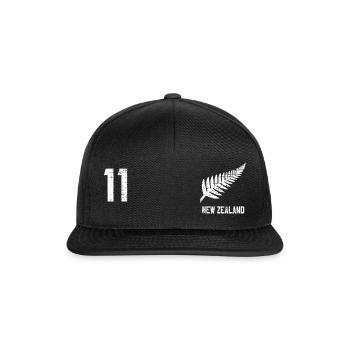 Neuseeland - Snapback Cap - Schwarz/Schwarz - Vorne