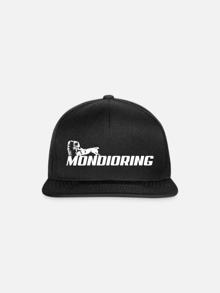 Mondioring Hundesport Motiv - Snapback Cap - Schwarz/Schwarz