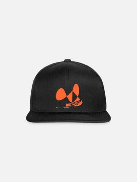 Abstract design die Blühende Tomate - Snapback Cap - Schwarz/Schwarz