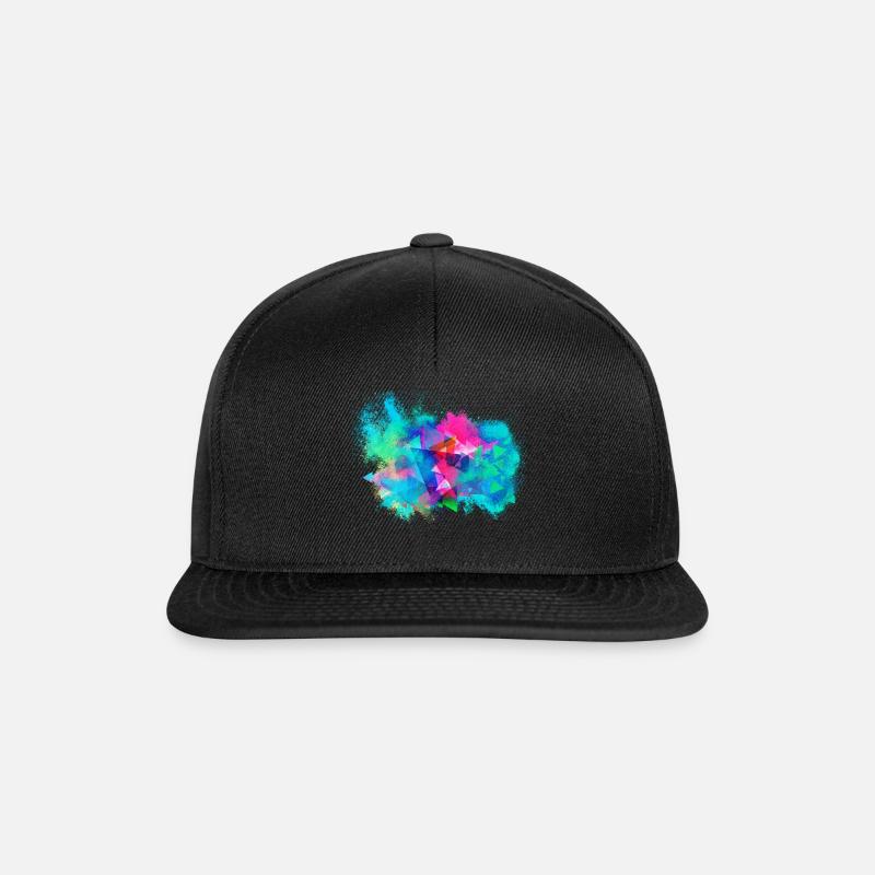 Abstract background colorful - Snapback Cap - black/black