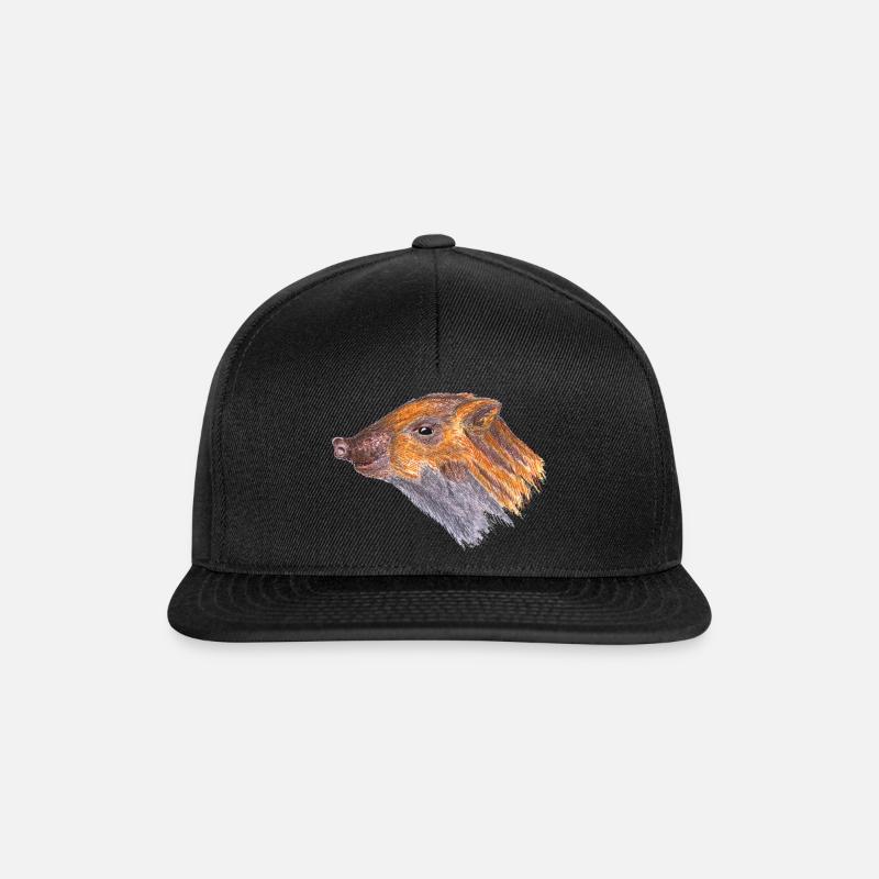 Wild boar - Snapback Cap - black/black