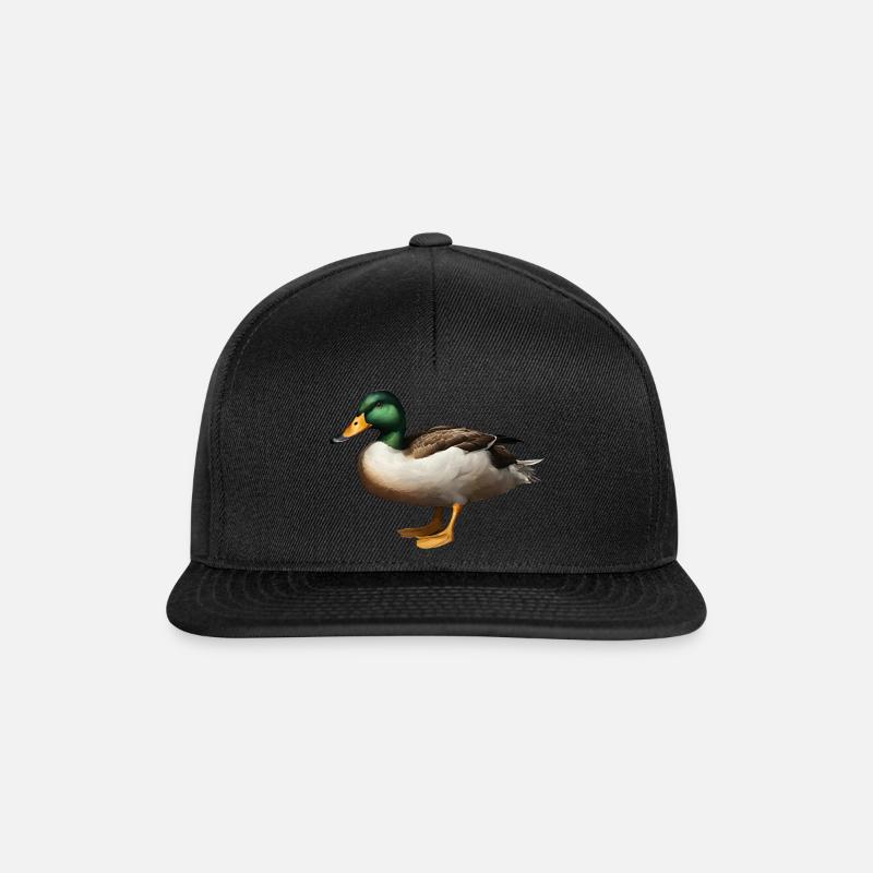 Ente Erpel - Snapback Cap - Schwarz/Schwarz