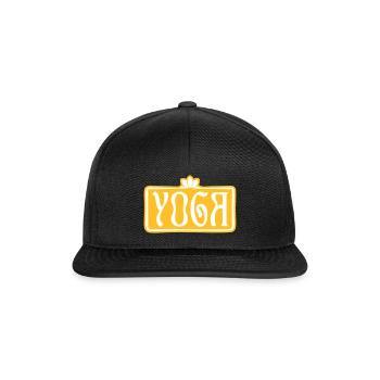 YOGA - Casquette snapback - noir/noir - Devant