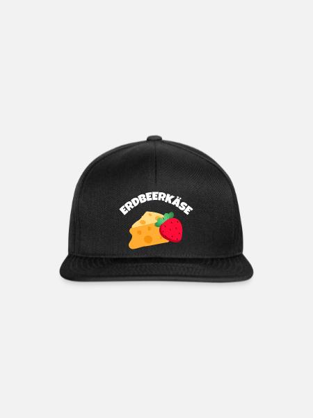 Erdbeerkaese w - Snapback Cap - Schwarz/Schwarz