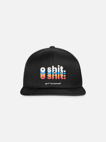o Scheiße - Snapback Cap - Schwarz/Schwarz