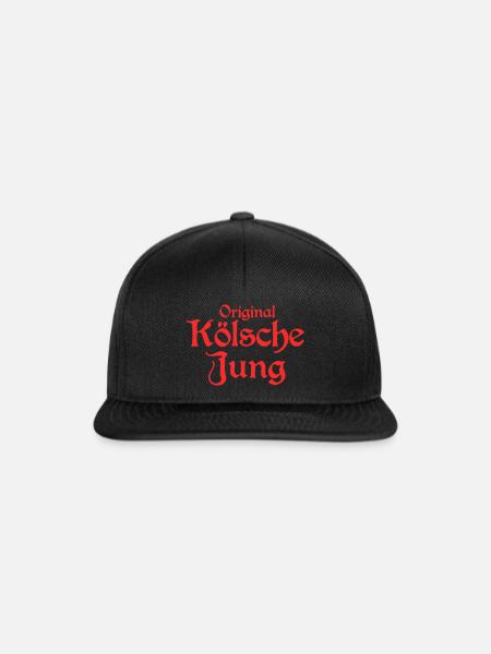 Original Kölsche Jung - Snapback Cap - Schwarz/Schwarz