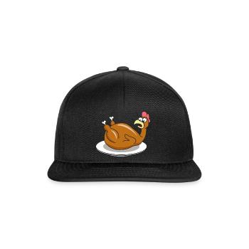 Poulet rôti cuisson - Casquette snapback - noir/noir - Devant