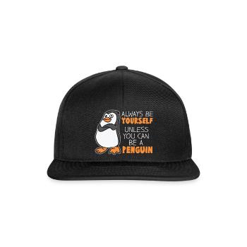 manchot - Casquette snapback - noir/noir - Devant