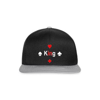King - Snapback Cap - black/grey - Front