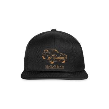 Wartburg 311 Oststück - Snapback Cap - Schwarz/Schwarz - Vorne