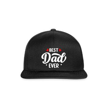 Bester Papa aller Zeiten - Snapback Cap - Schwarz/Schwarz - Vorne