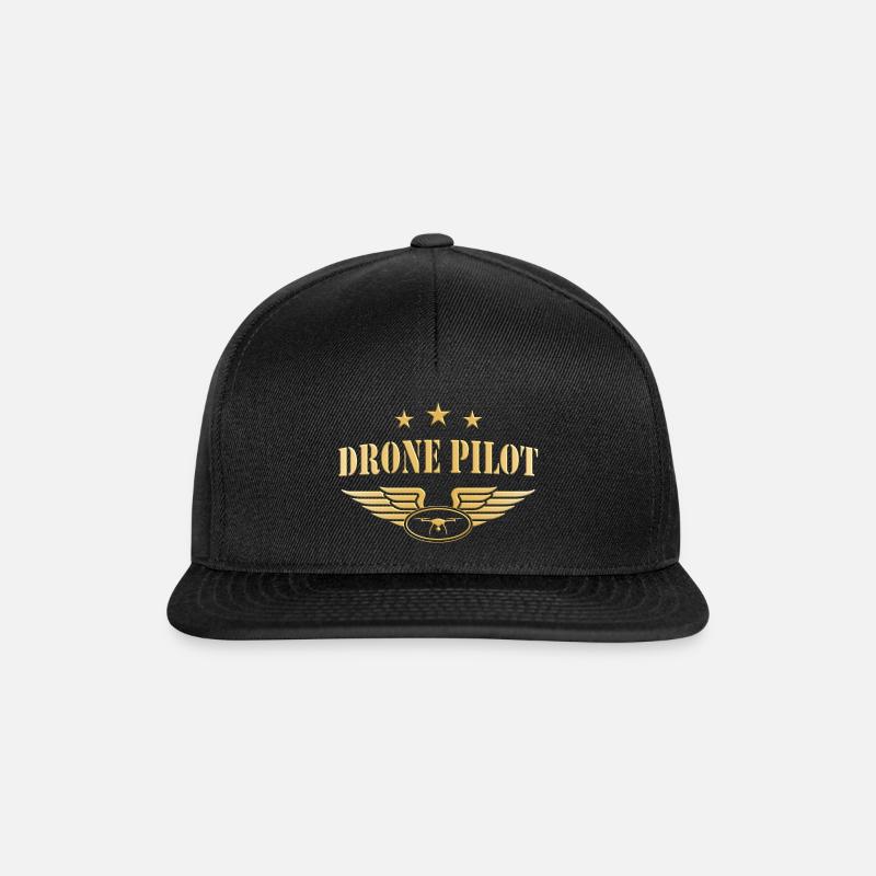 Drone pilot drone pilot drone flying - Snapback Cap - black/black