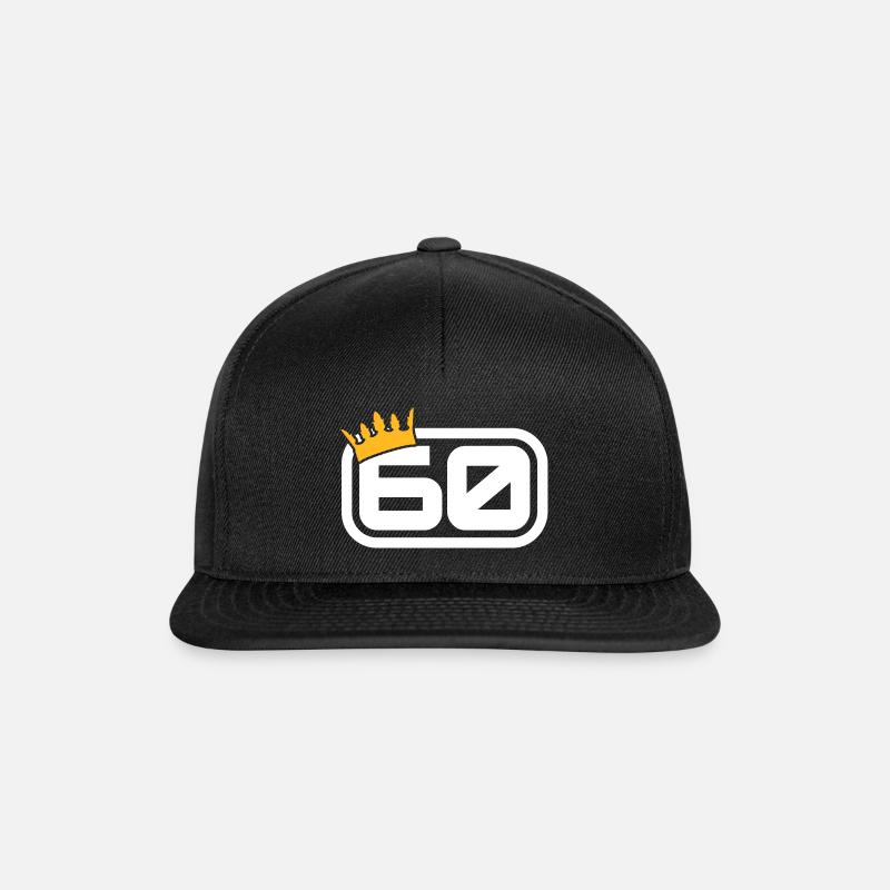 Anni '60 - Snapback Cap - nero/nero