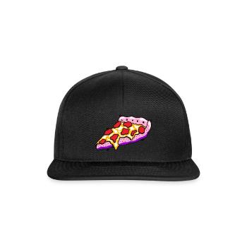 Pizza Lover - Snapback Cap - black/black - Front