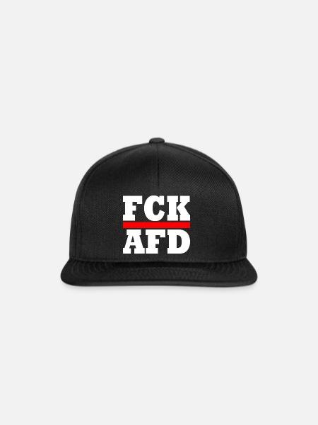 Fck afd - Snapback Cap - Schwarz/Schwarz