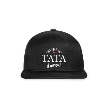 Super Tata D'amour - Casquette snapback - noir/noir - Devant