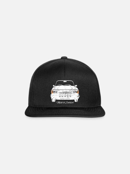 WARTBURG 1.3 - Made in Eisenach - Retro - Snapback Cap - Schwarz/Schwarz