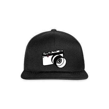 Caméra - Casquette snapback - noir/noir - Devant