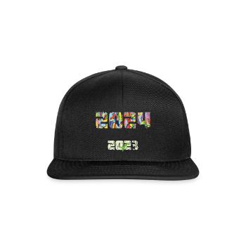 Réveillon du Nouvel An, l’année 2024 peut arriver - Casquette snapback - noir/noir - Devant
