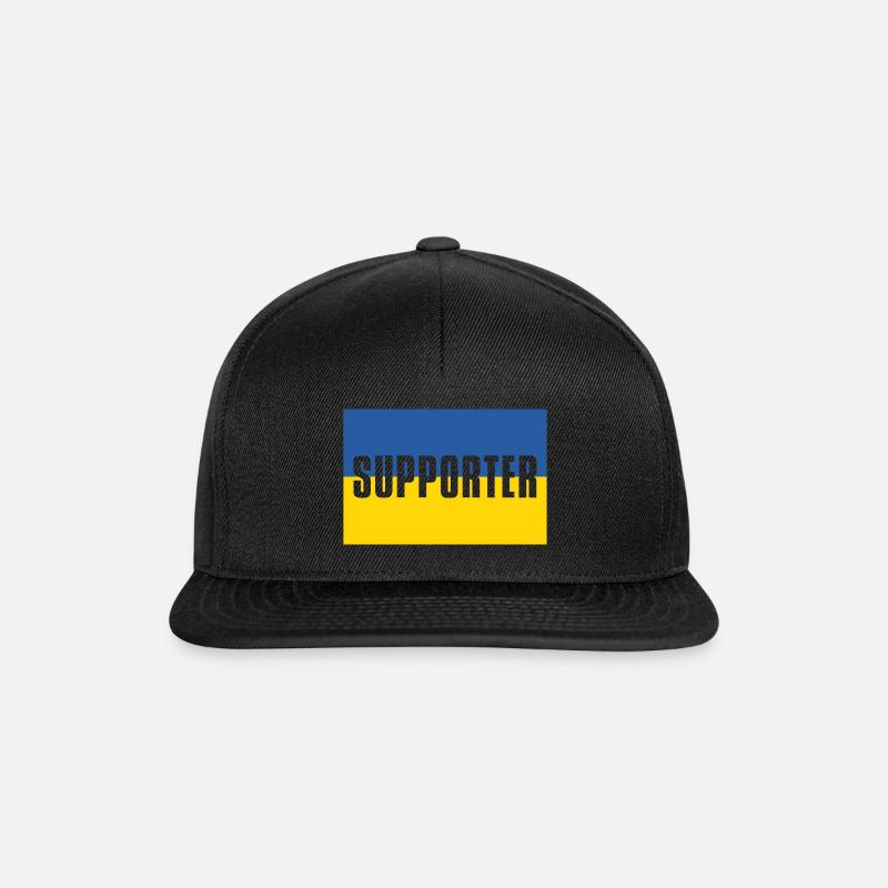 Ukraine Supporter - Snapback Cap - Schwarz/Schwarz