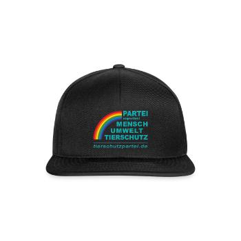 PARTEI MENSCH UMWELT TIERSCHUTZ Bremen - Snapback Cap - Schwarz/Schwarz - Vorne