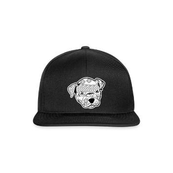 Patterned dog pet gift - Snapback Cap - black/black - Front