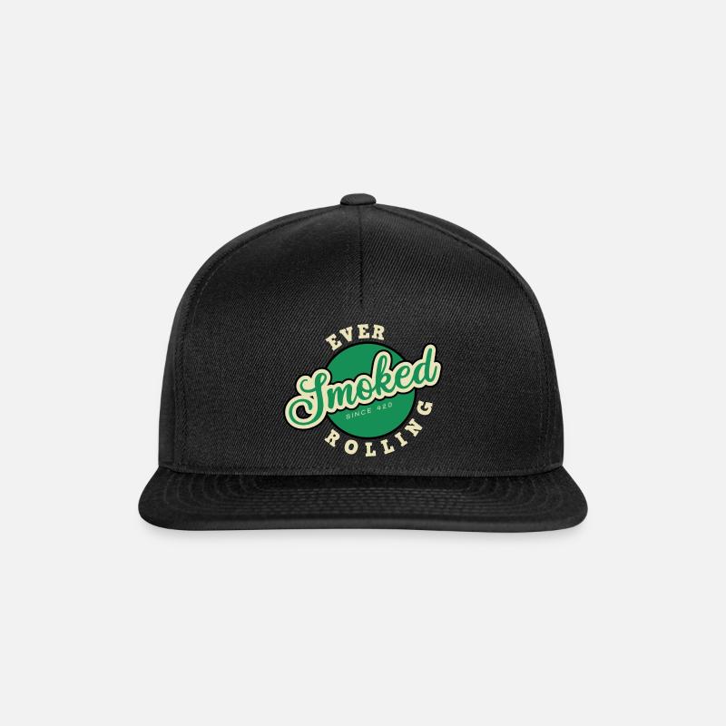 420 geraucht - Snapback Cap - Schwarz/Schwarz