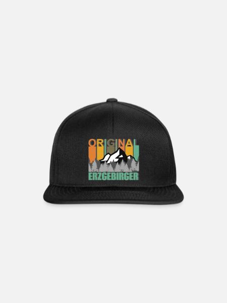 Original Erzgebirger - Snapback Cap - Schwarz/Schwarz