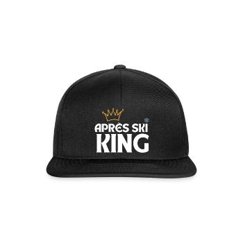 Aprés Ski King - Casquette snapback - noir/noir - Devant