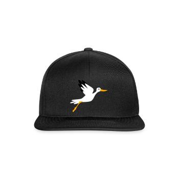Storch - Snapback Cap - Schwarz/Schwarz - Vorne