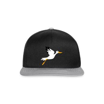 Storch - Snapback Cap - Schwarz/Grau - Vorne