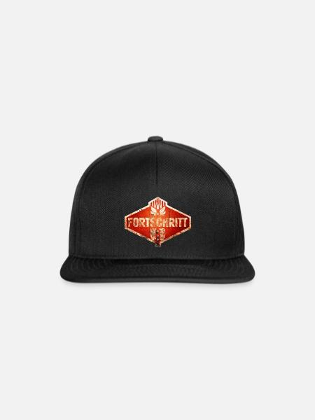 DDR Fortschritt - Traktoren - Vintage Logo Rosti - Snapback Cap - Schwarz/Schwarz