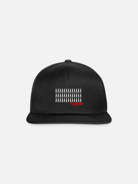 Mein Weg Motiv - Snapback Cap - Schwarz/Schwarz