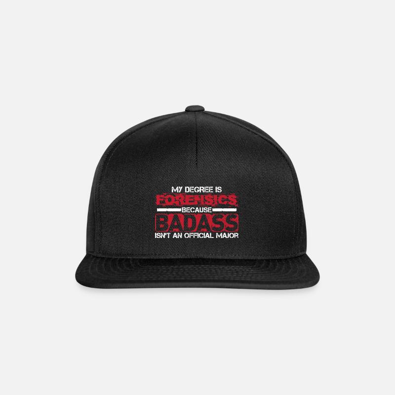 Forensics - Forensik - Tatort-Ermittler - Snapback Cap - Schwarz/Schwarz